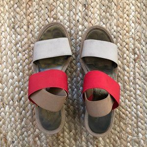 Flexx Stretchy Strap Wedge Platform Sandals